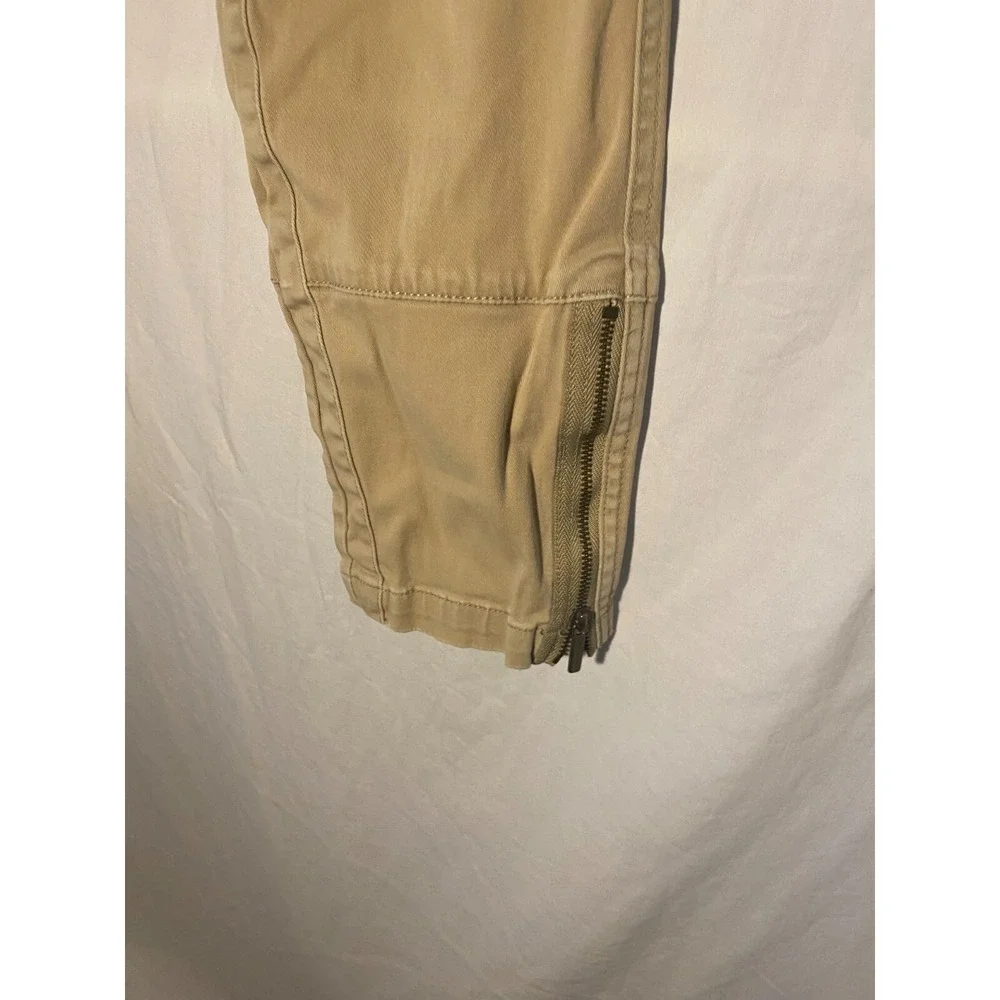 Women's Michael Kors Tan Pants Size 14 with‎ Zipper Accents